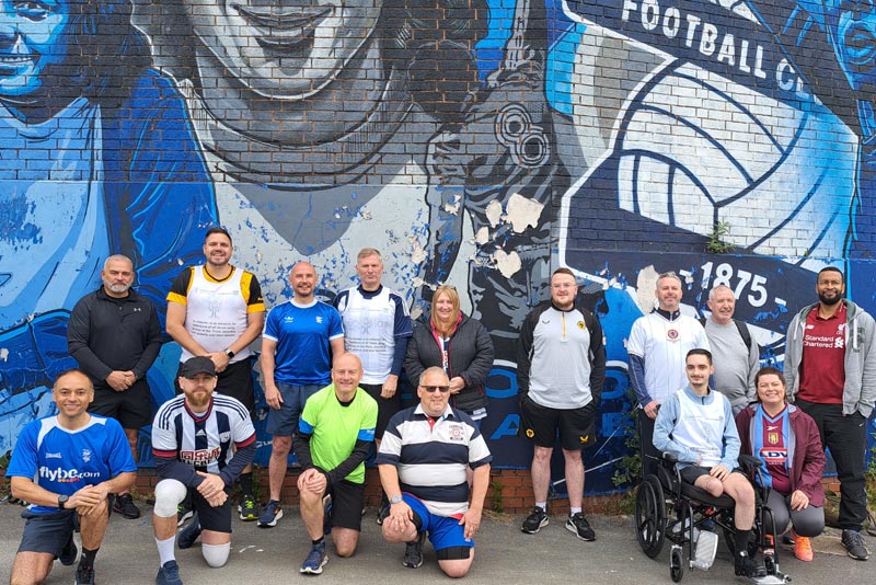 Football stadiums walk raises £4,000 for garden appeal
