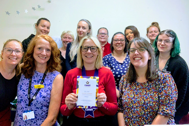 Matron Claire wins national award through supporting colleagues