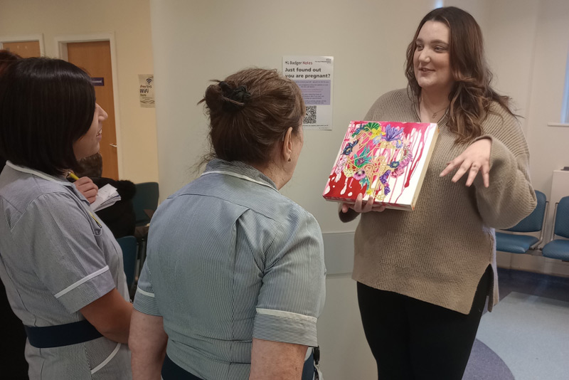Artwork creates focus for patients