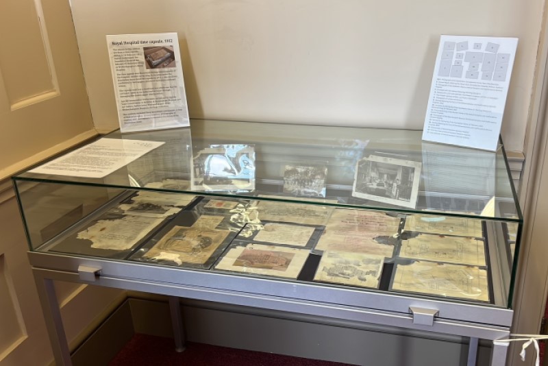 Century-old time capsule uncovered at former hospital now on public display